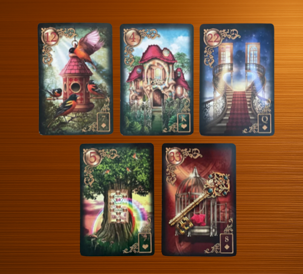 Clarity Path Lenormand Reading (5 Cards)